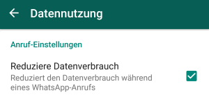 WhatsApp Anrufe brechen ab