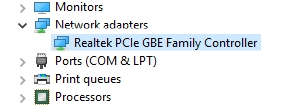 realtek pcie gbe family controller update windows 10