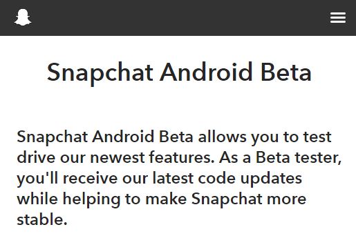 So kannst Du an der Snapchat Beta teilnehmen