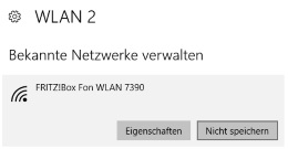 Windows 10 WLAN Passwortabfrage wird nicht angezeigt