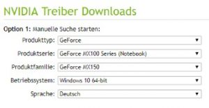 Nvidia Treiber Update Fehler beheben