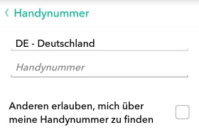 Snapchat Handynummer angeben und Freunde darüber finden