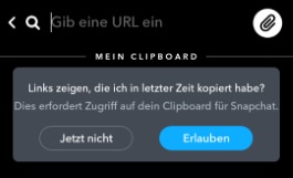 Snapchat Link in Snap einfügen