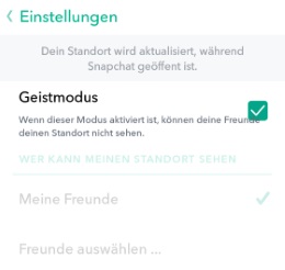 Snapchat Freunde orten deaktivieren: Snap Map ausschalten