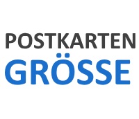 Maximale Größe und Gewicht einer Postkarte