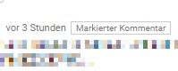 YouTube "Markierter Kommentar"