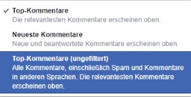 Facebook Kommentare werden nicht angezeigt