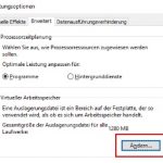 Auslagerungsdatei verschieben in Windows 10