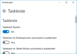 Taskleiste wird nicht ausgeblendet