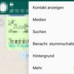 WhatsApp-Kontakt stummschalten