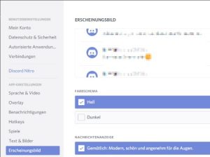 Discord Design ändern