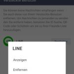 LINE Freunde löschen