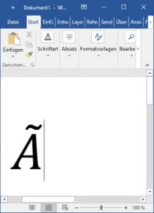 how to make tilde letters in word