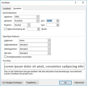 Word Abstand zwischen Buchstaben zu groß: Was tun?