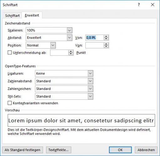 Word abstand zwischen buchstaben vergr ern oder verringern galaxy tipps