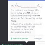 Discord Ping sehen